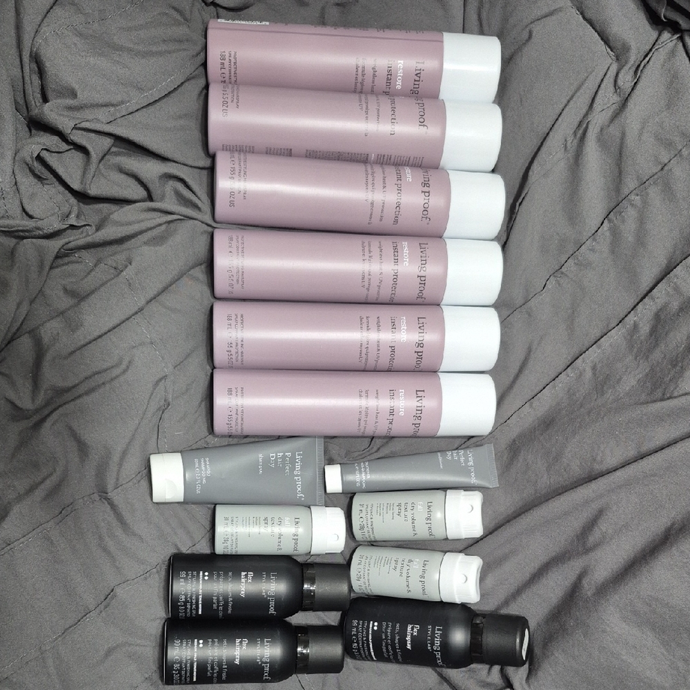 Living Proof Assorted Pink & Gray Hair Care Bundle